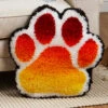 Herrschners Warm Tones Colorsplash Paw Print Latch Hook Kit 1 Herrschners Warm Tones Colorsplash Paw Print Latch Hook Kit -Textile Shop 132216 83098.1696276031