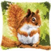 Vervaco Squirrel Pillow Cover Latch Hook Kit -Textile Shop 138771 69604.1693413096