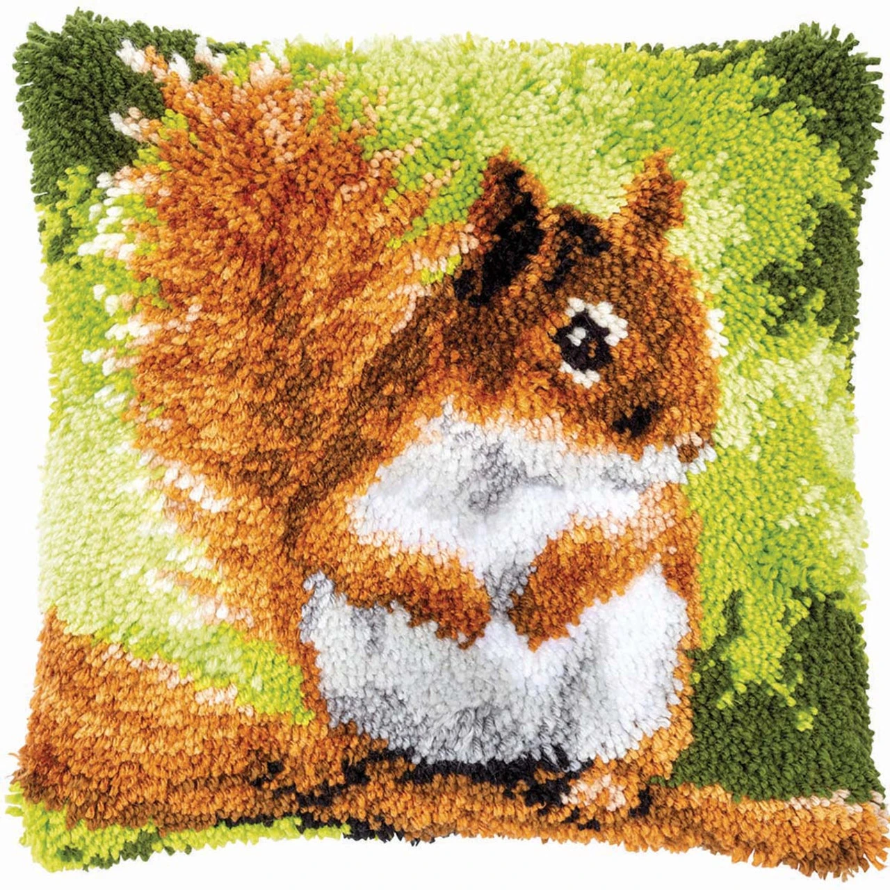 Vervaco Squirrel Pillow Cover Latch Hook Kit 3 Vervaco Squirrel Pillow Cover Latch Hook Kit
