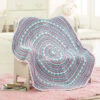 Herrschners Going In Circles Baby Blanket Crochet Kit -Textile Shop 204012 07163.1693427349