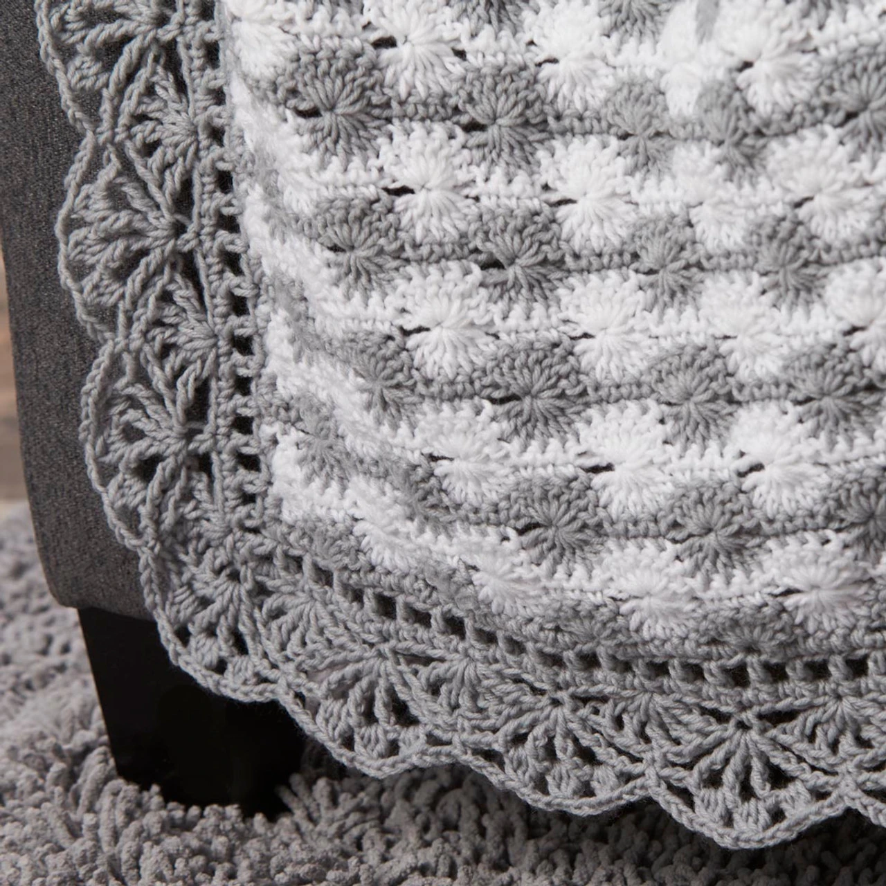 Herrschners Cloudburst Throw Crochet Kit 4 Herrschners Cloudburst Throw Crochet Kit - Image 2