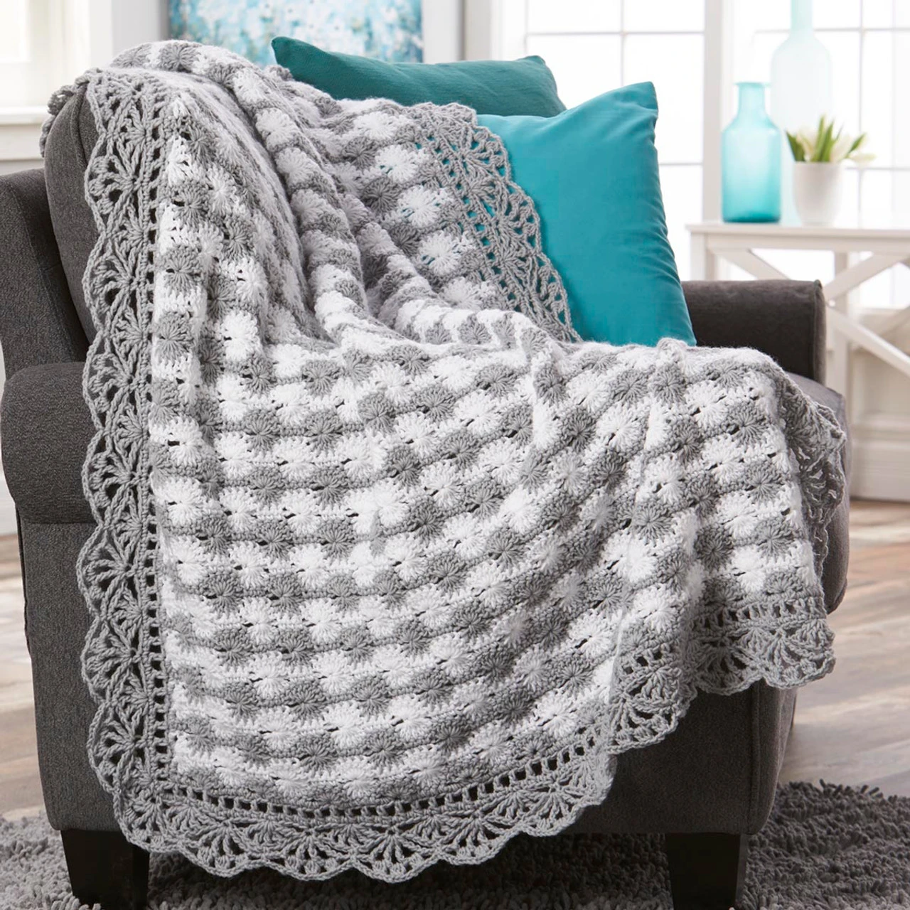 Herrschners Cloudburst Throw Crochet Kit 3 Herrschners Cloudburst Throw Crochet Kit