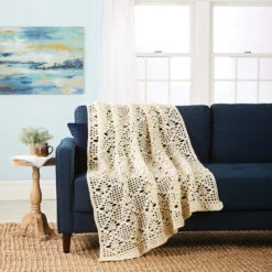 Herrschners Florence Crochet Afghan Kit