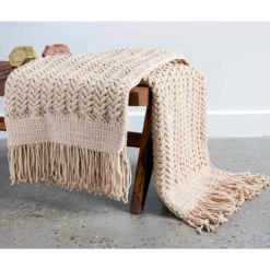 Bernat Herringbone Crochet Blanket Yarn Kit