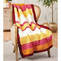 Herrschners Gladiolus Afghan Crochet Kit