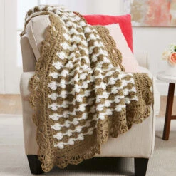 Herrschners Sandstorm Throw Crochet Kit