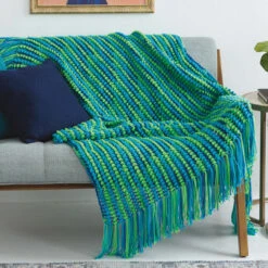 Leisure Arts Beach Volley Afghan Crochet Kit