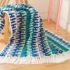 Caron Frenetic Stripes Mosaic Blanket Crochet Kit