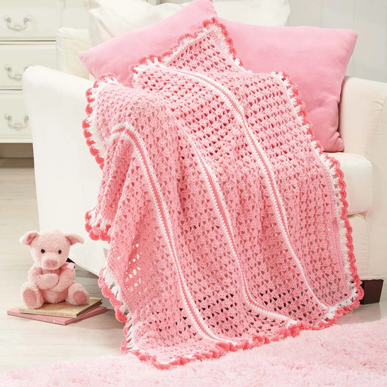 Herrschners Sleep Tight Baby Blanket Crochet Kit 3 Herrschners Sleep Tight Baby Blanket Crochet Kit