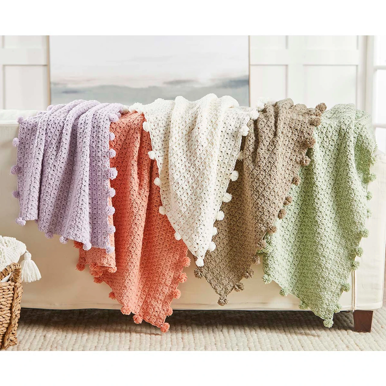 Herrschners Cozy Cottage Throw Crochet Kit 3 Herrschners Cozy Cottage Throw Crochet Kit
