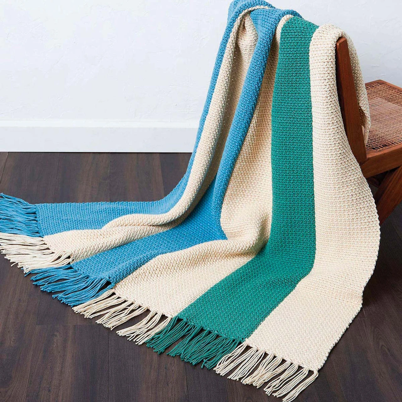 Caron Vertical Stripes Blanket Crochet Kit 3 Caron Vertical Stripes Blanket Crochet Kit