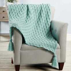 Herrschners Juliette Textured Crochet Afghan Kit