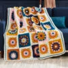 Herrschners Autumn Blossoms Afghan Crochet Kit -Textile Shop 206141 84150.1693428473