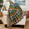 Herrschners Mystic Ripple Afghan Crochet Kit