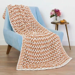 Bernat Lattice Crochet Blanket Crochet Kit