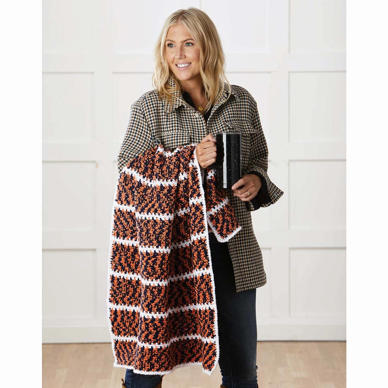 Herrschners Go Team Blanket Crochet Kit 3 Herrschners Go Team Blanket Crochet Kit