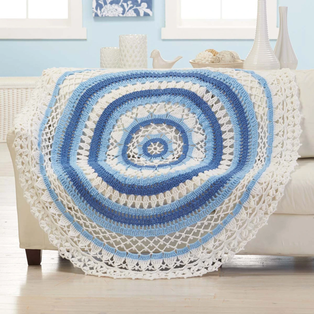 Herrschners Tranquil Circle Throw Crochet Kit 3 Herrschners Tranquil Circle Throw Crochet Kit