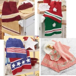 Village Yarn Kitchen Towels & Dishcloths - Buy 4 & Save! Crochet Kit