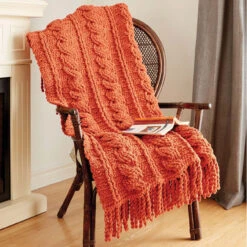 Bernat Crochet Cables Afghan Kit