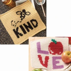 Premier® Premier Love & Bee Kind Dishcloths Crochet Kit