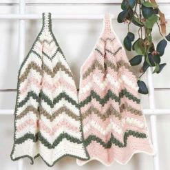 Herrschners Cottage Ripple Towels Crochet Kit