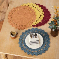 Willow Yarns Fall Colors Place Mats Crochet Kit