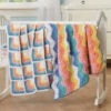 Herrschners Playtime Rainbow Blankets Crochet Kit