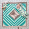 Lion Brand Four Square Baby Afghan Knit Kit -Textile Shop 266291 77988.1696276755
