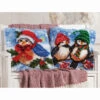 Herrschners Santa & Winter Tweets, Set Of 2 Latch Hook Kit -Textile Shop 552230 86317.1696269434
