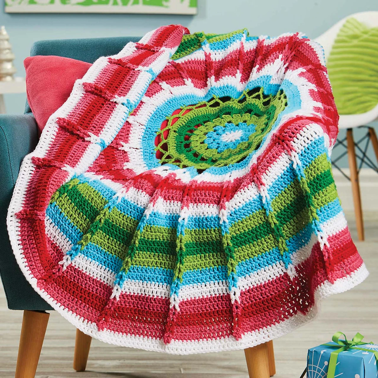 Herrschners Nostalgic Round Crochet Afghan Kit 3 Herrschners Nostalgic Round Crochet Afghan Kit