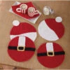 Village Yarn Santa & Mrs. Claus Place Mats Crochet Yarn Kit -Textile Shop 585121 55996.1693468042