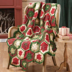 Herrschners Festive Baubles Crochet Afghan Kit