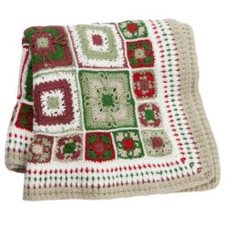 Herrschners Merry Mistletoe Afghan Crochet Kit -Textile Shop 585455 2 45530.1696259780