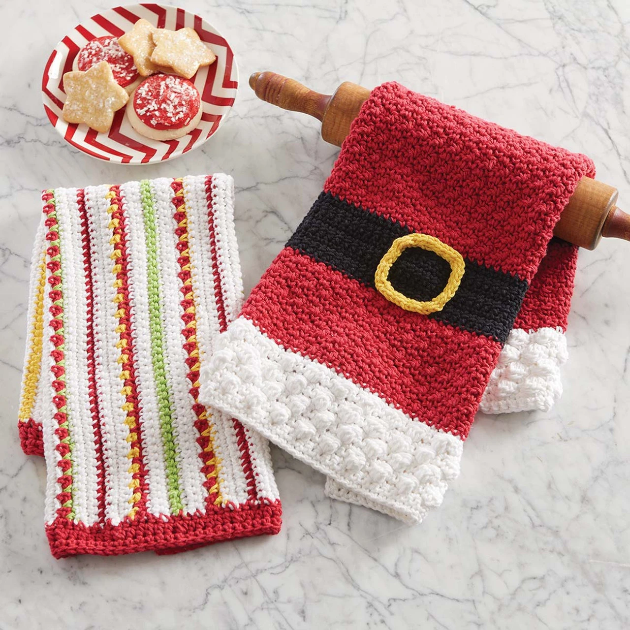 Herrschners Santa's Magic Towels Crochet Kit 3 Herrschners Santa's Magic Towels Crochet Kit