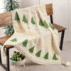 Annie's Filled With Bobbles Christmas Tree Blanket Crochet Kit