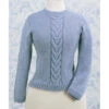 Basic Cable Panel Pullover Knit Yarn Kit 1 Basic Cable Panel Pullover Knit Yarn Kit -Textile Shop 730082P 49155.1647883285