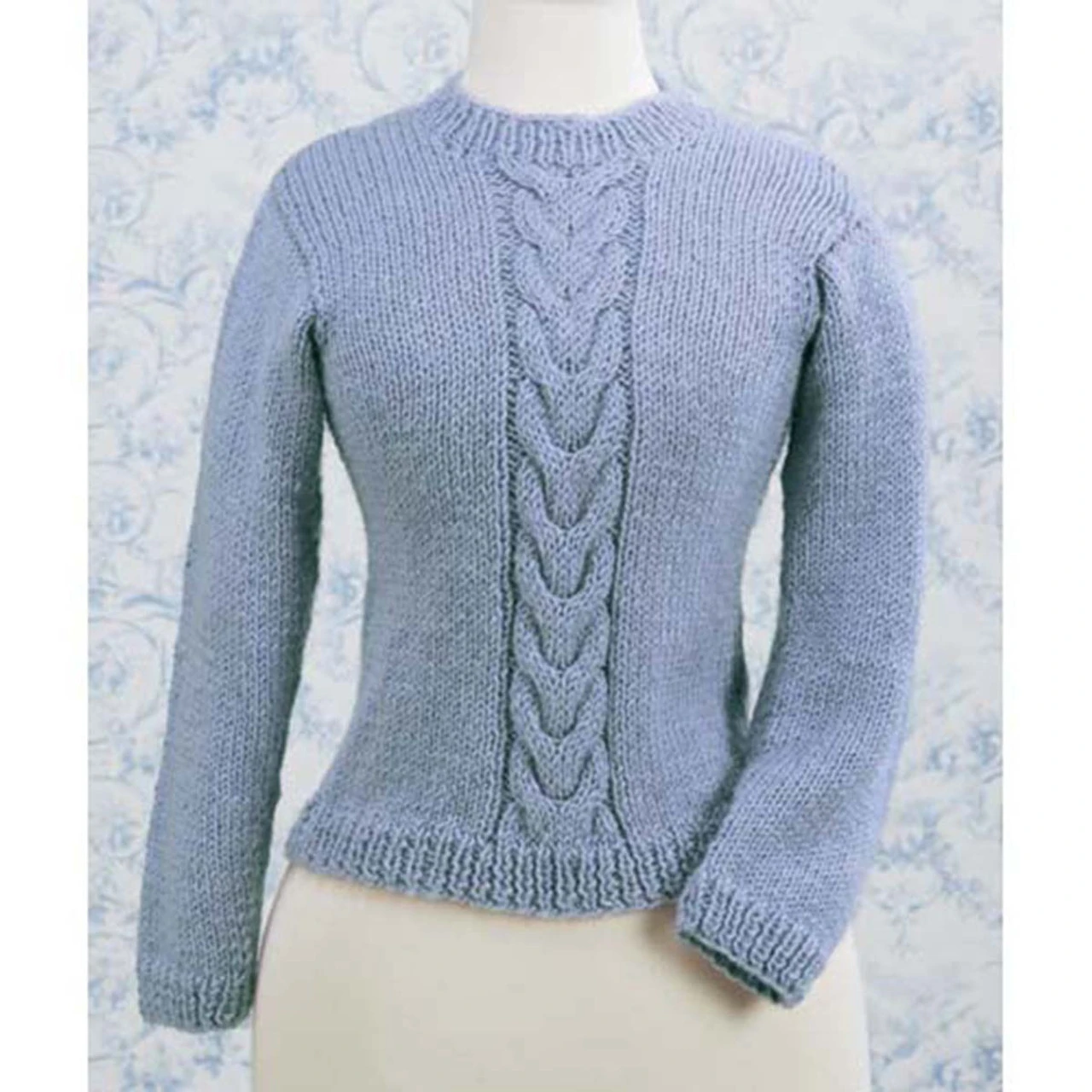 Basic Cable Panel Pullover Knit Yarn Kit 3 Basic Cable Panel Pullover Knit Yarn Kit