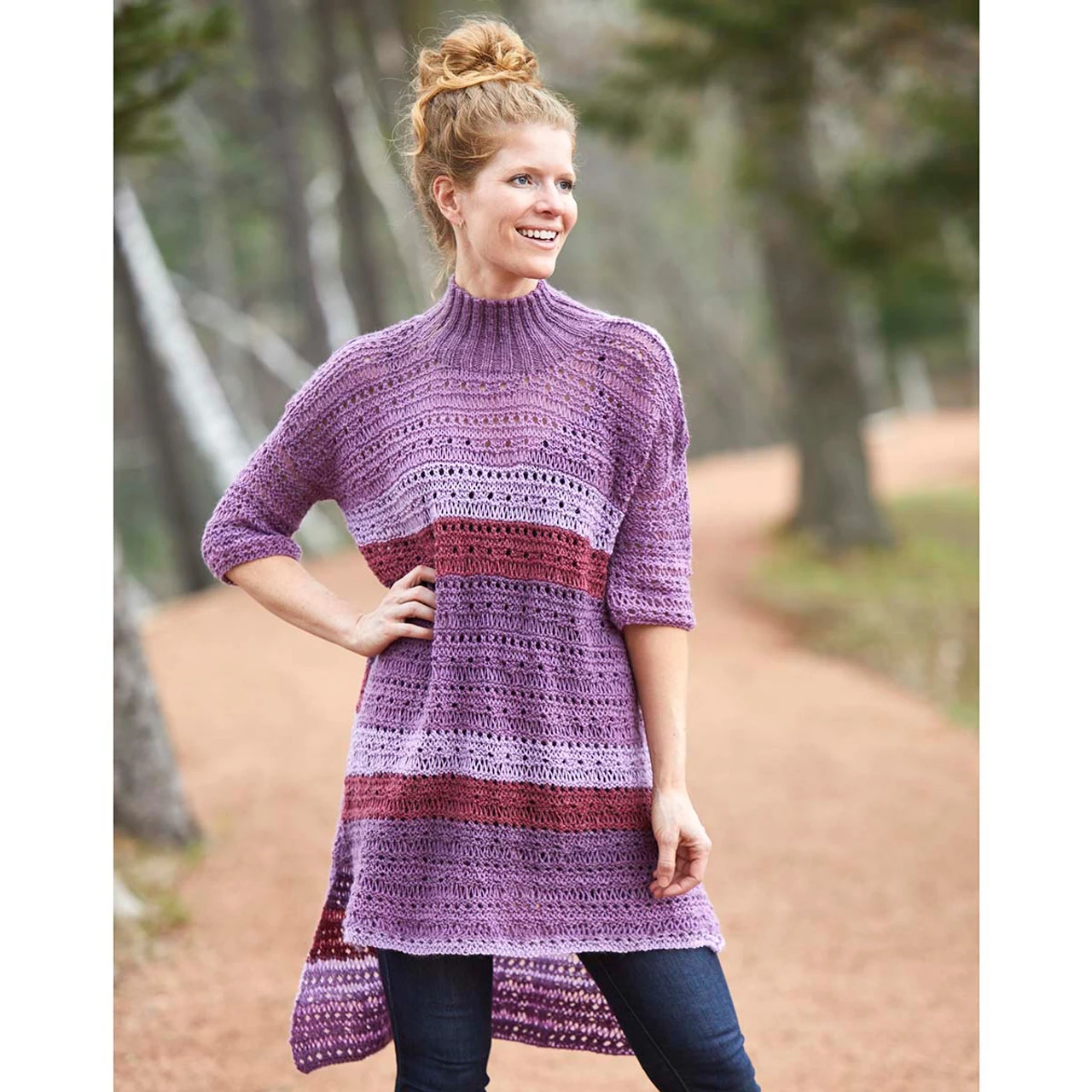 Willow Yarns Striped Pullover Knit Kit 3 Willow Yarns Striped Pullover Knit Kit