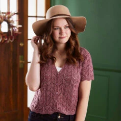 Willow Yarns Cabernet Cardigan Knit Kit