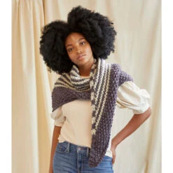 Universal Yarn Dappled Shawl Knit Kit -Textile Shop 734179 4 00018.1693477385